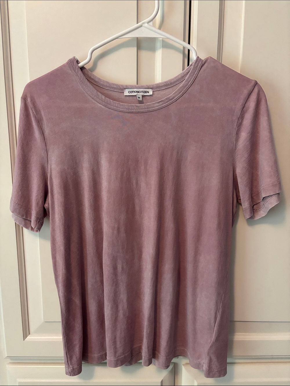 Cotton Citizen Women’s Mauve Short Sleeve Tee Medium